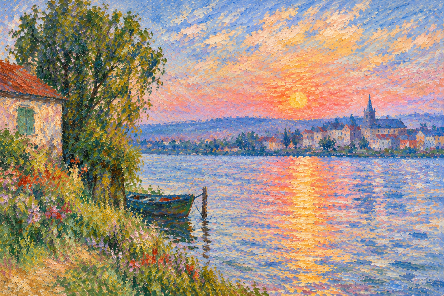 Sunset on the River